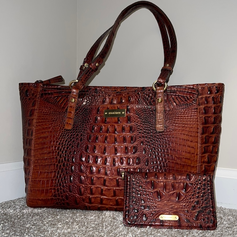 🛑 Brahmin Brown Tote 👜 Bag